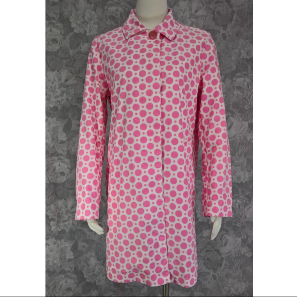 Drizzle Rain Coat Pink Dot